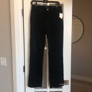 NWT Vintage Black Suede Leather pants